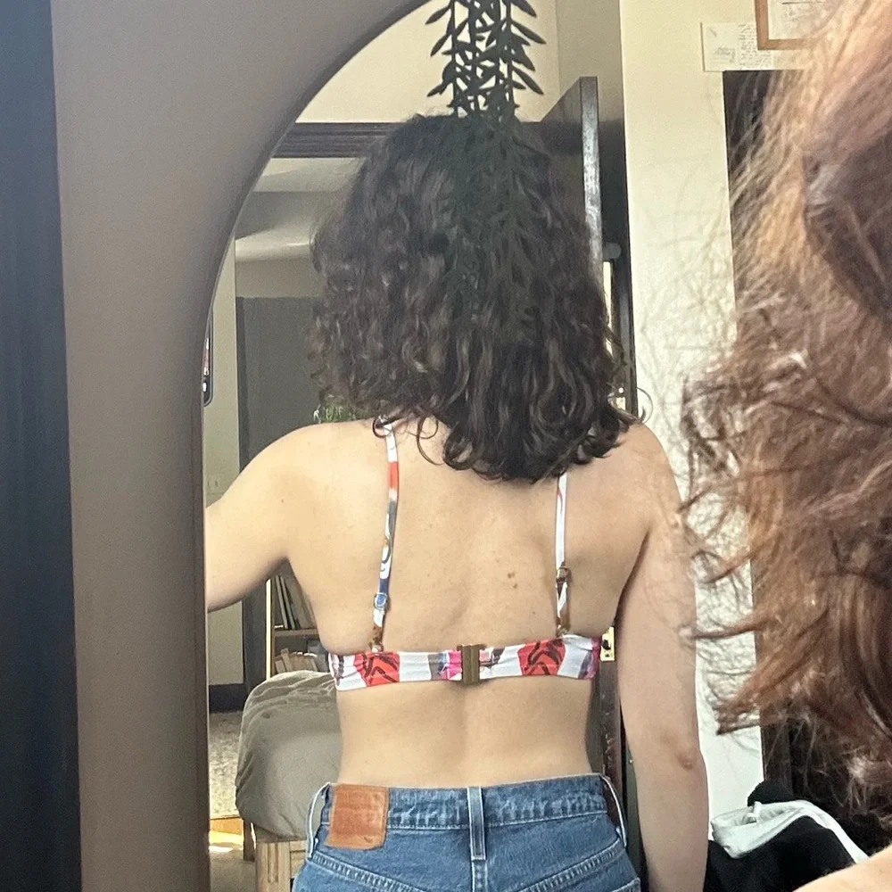 J CREW Animal Print Swim Top SMALL - Picture 6 of 6